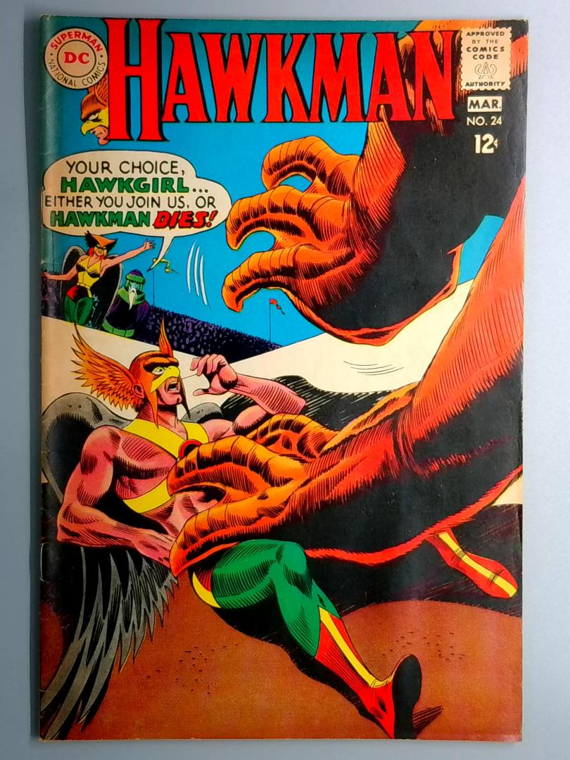 Hawkman #24 VG+ DC 1968
