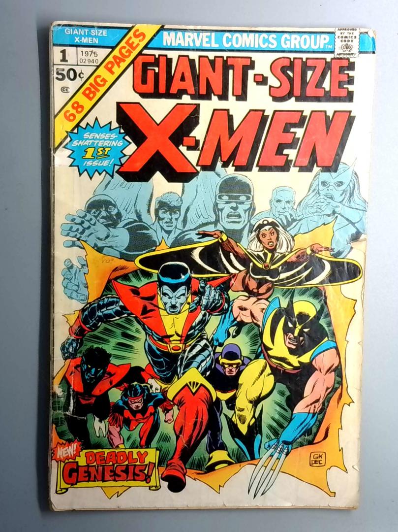 Giant-Size X-Men #1 GD- 1.8, 1st New X-Men, Tape All Along Spine Marvel 1975