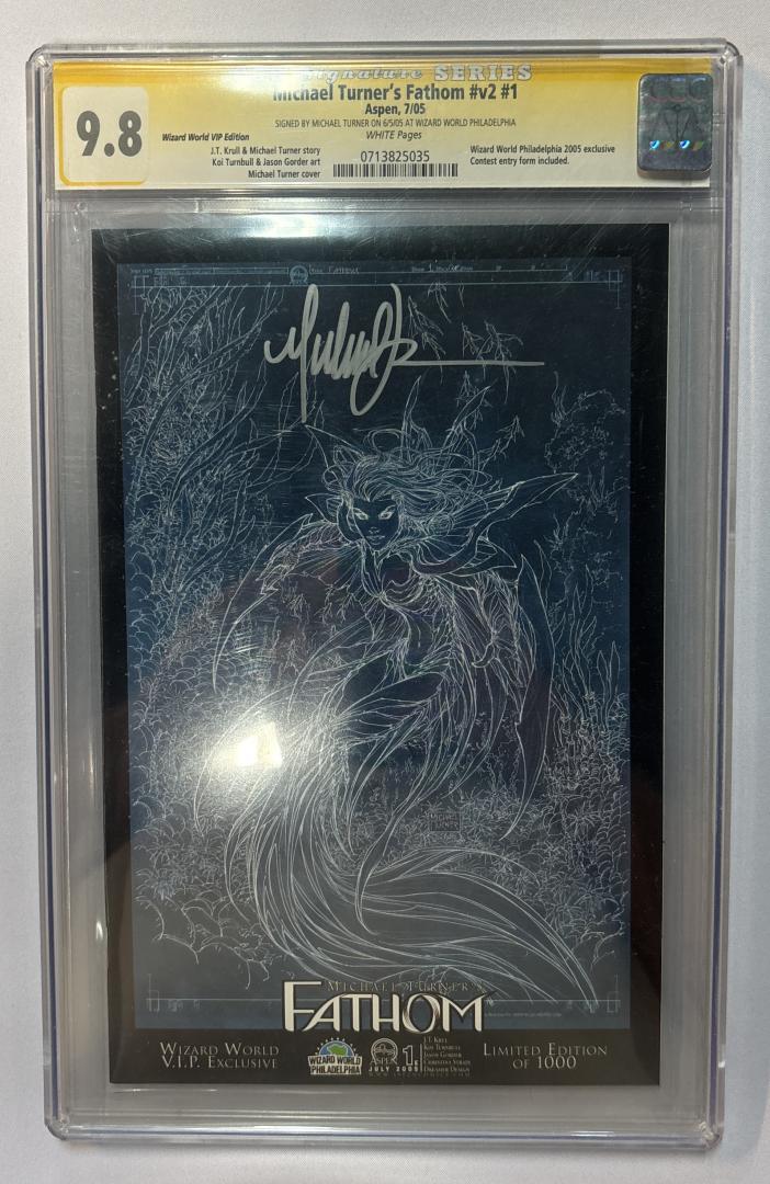 Michael Turner's Fathom #1 Wizard World Edition CGC 9.8 SS Aspen 2005