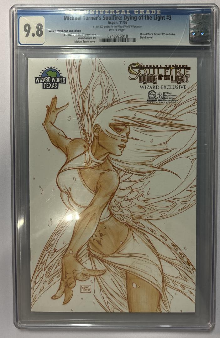 Michael Turner's Soulfire Dying of the Light #3 9.8 CGC Michael Turner 2005