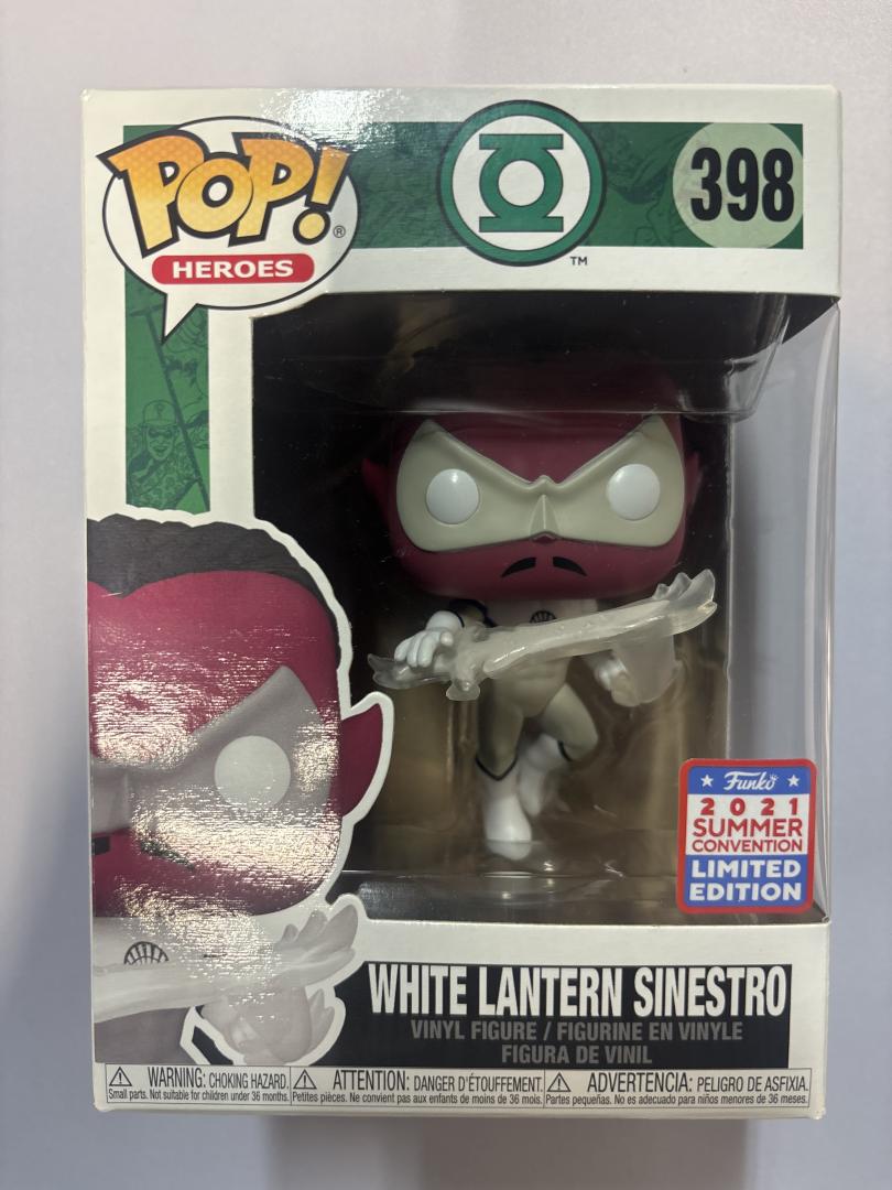 Funko Pop! White Lantern Sinestro #398 DC Heroes Summer Con LE