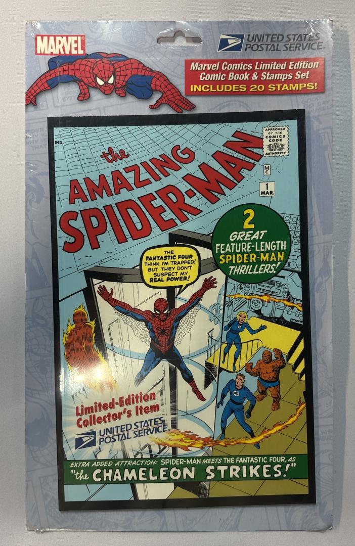 Marvel Comics Limited Edition Comic Book and Stamps Set USPS