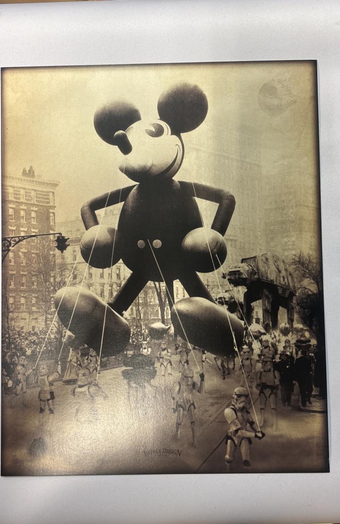 Star Wars Mickey Mouse Stormtroopers AT-AT Impale Design Art Print