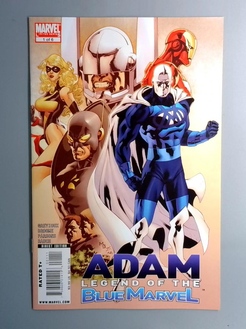 Adam Legend of the Blue Marvel #1 1st Blue Marvel, HTF Rare Marvel 2008