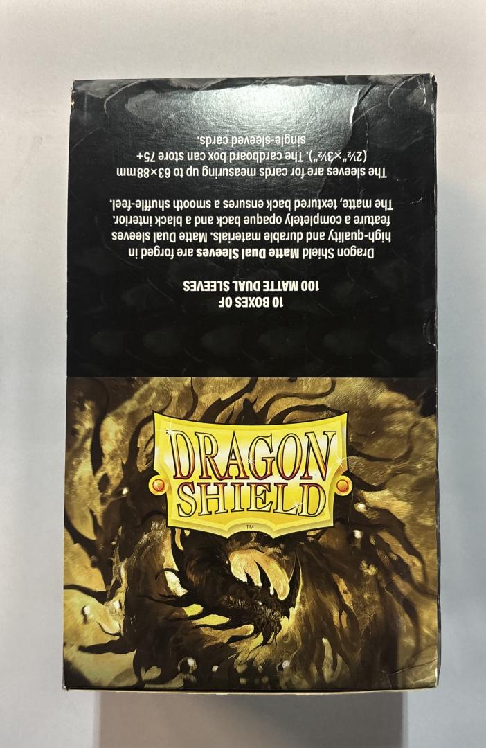 Dragon Shield DS100 Matte Dual Yellow & Silver Standard Card Sleeves