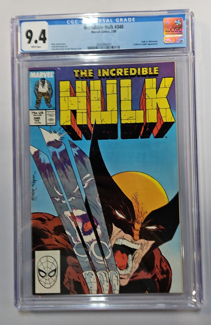 Incredible Hulk #340 9.4 CGC Marvel 1988