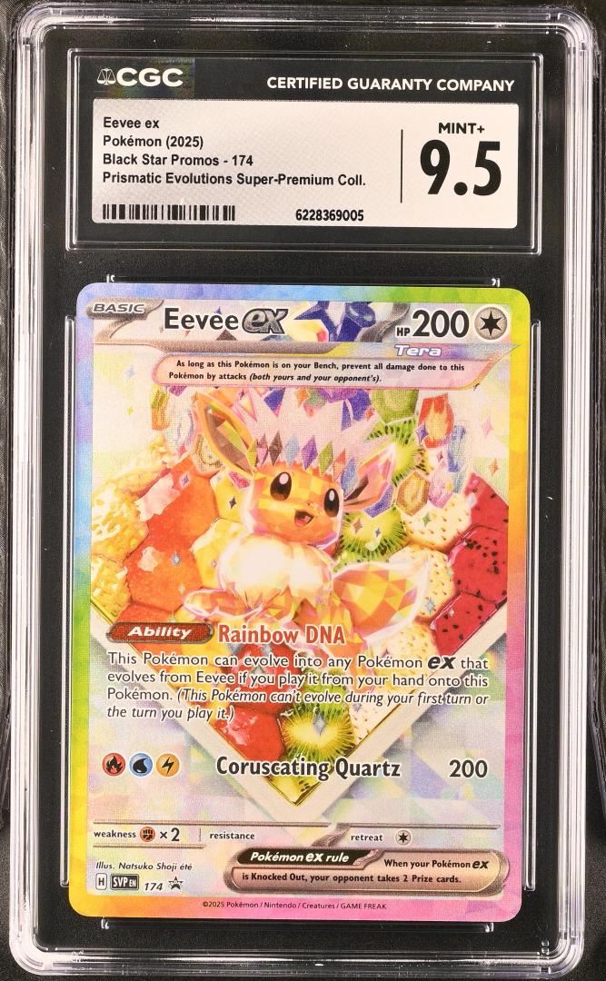 Eevee ex Scarlet & Violet Black Star Promos #174 Promo Holofoil CGC 9.5