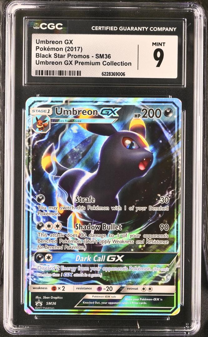 Umbreon GX SM Black Star Promos #SM36 Promo Holofoil CGC 9 Pokemon