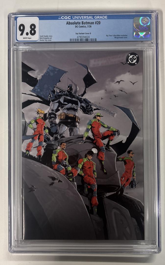 Absolute Batman #20 9.8 CGC Dexter Soy Cvr D DC Comics 2026