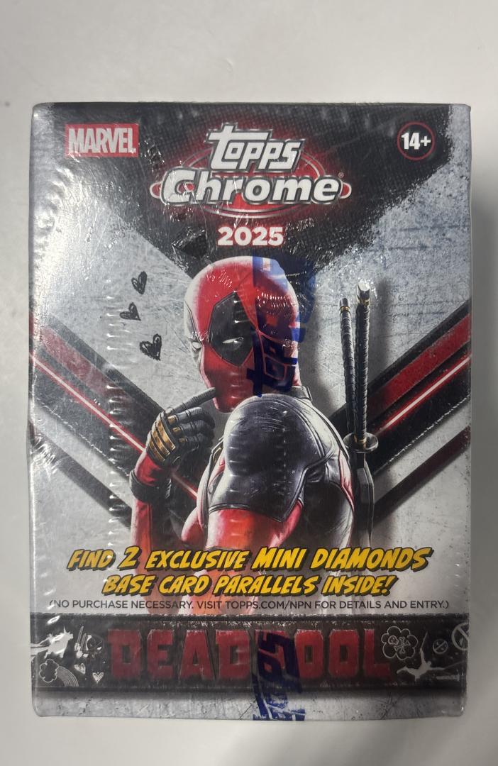 2025 Topps Chrome Marvel Deadpool Sealed Trading Card Box