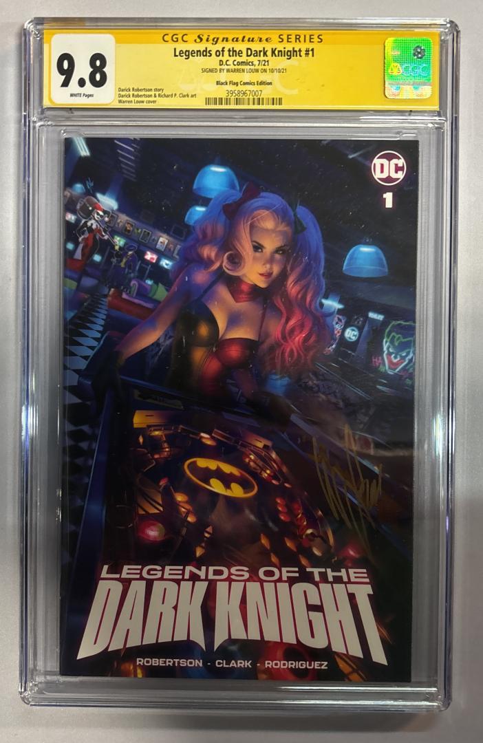Legends of the Dark Knight #1 9.8 CGC SS Warren Louw Cvr DC 2021