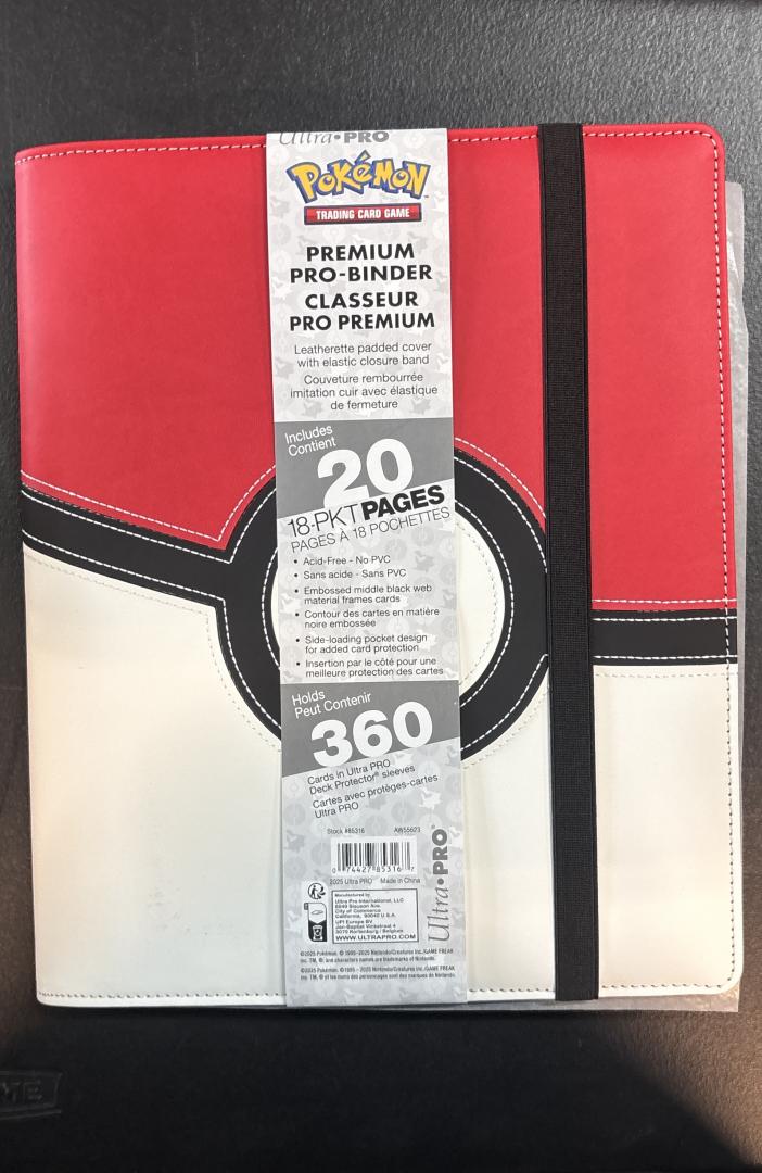 Pokémon Poké Ball Premium Pro-Binder 360-Card Ultra PRO 2025