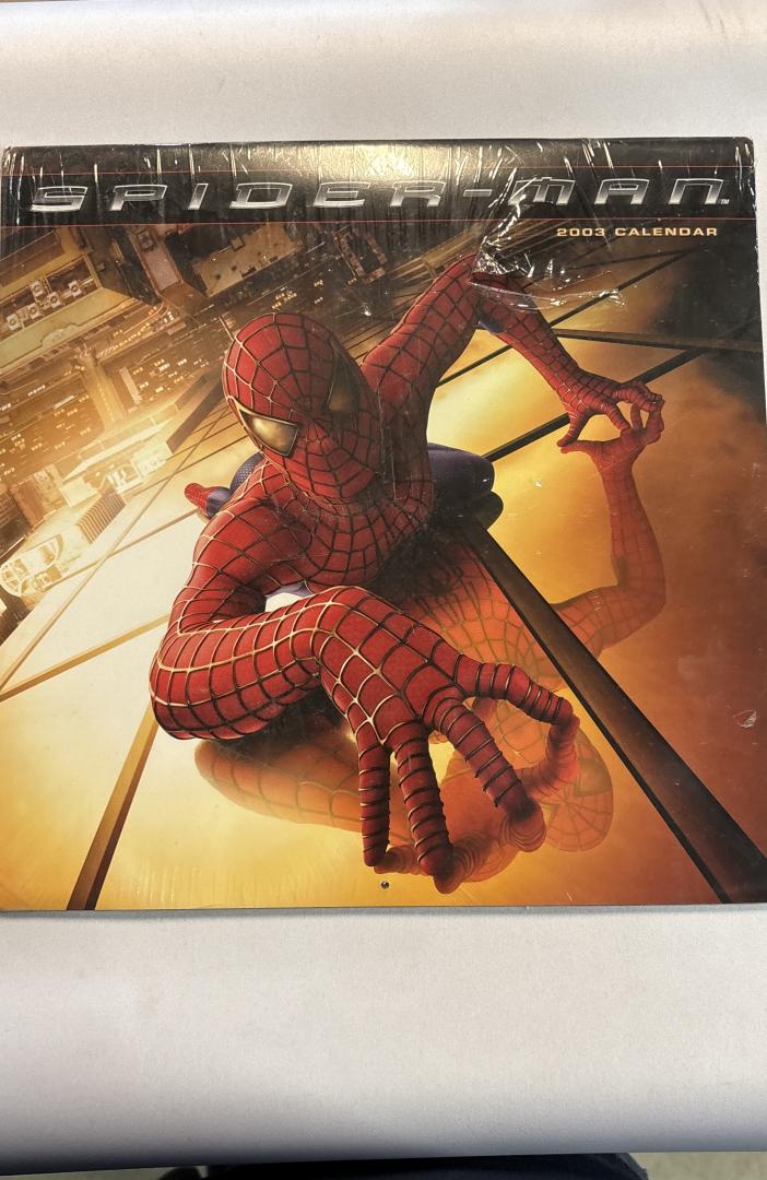Spider-Man Movie Wall Calendar 2003 Marvel Faces - Ripped Sealed