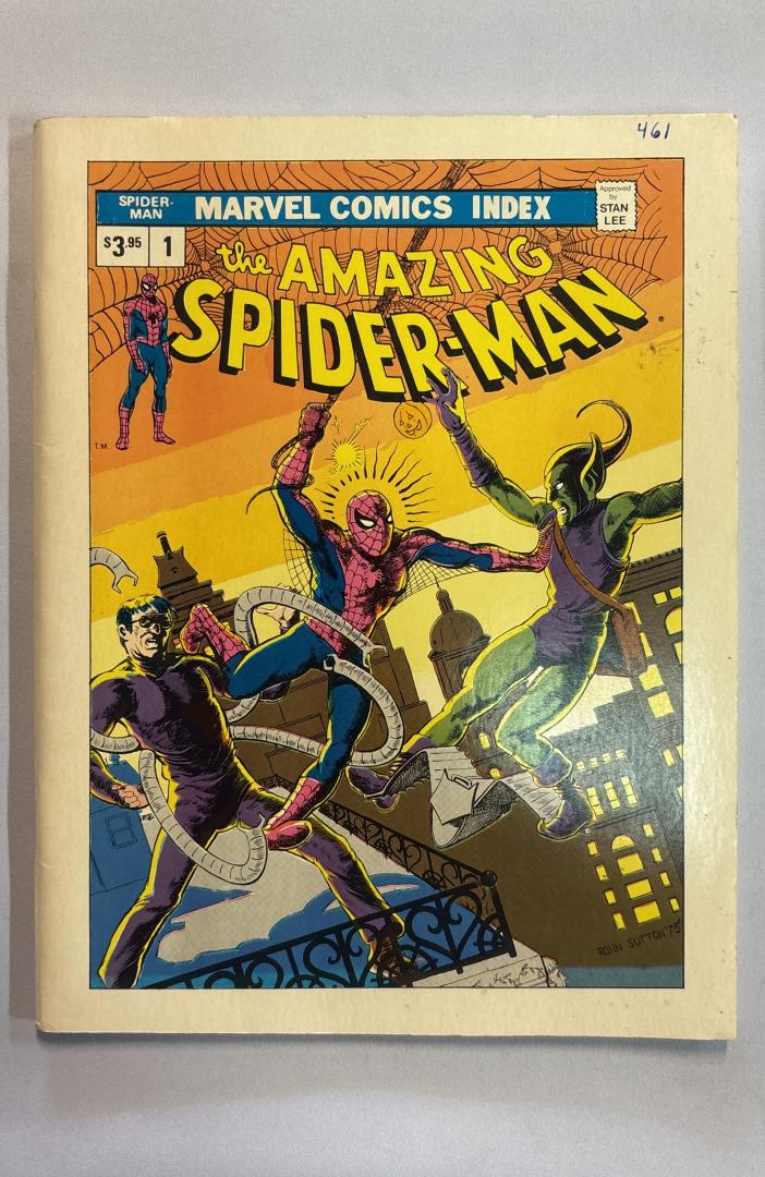 Marvel Comics Index #1 FN- Spider-Man Marvel 1976