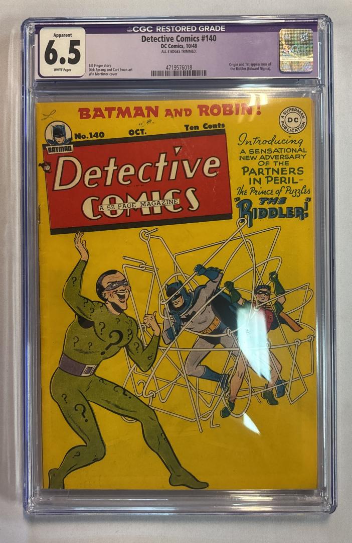 Detective Comics #140 CGC 6.5 Restored DC Comics 1948