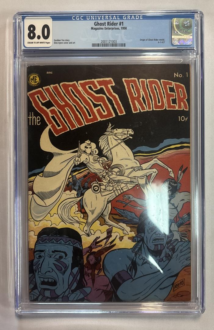Ghost Rider #1 CGC 8.0 Magazine Enterprises 1950