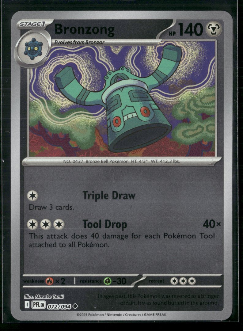 Bronzong - 2023 Pokémon TCG 072/094 - Rare Holo