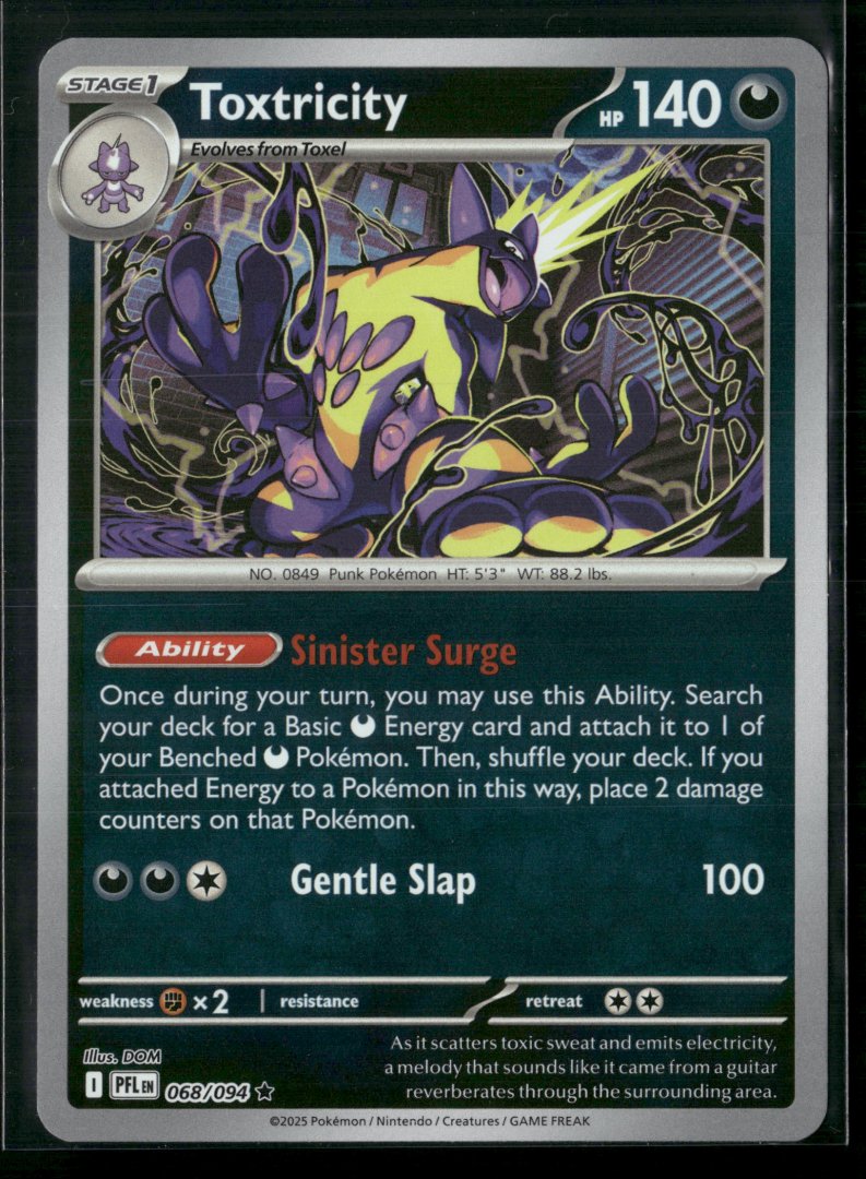 Toxtricity - Sword & Shield 068/094 - Rare Holo