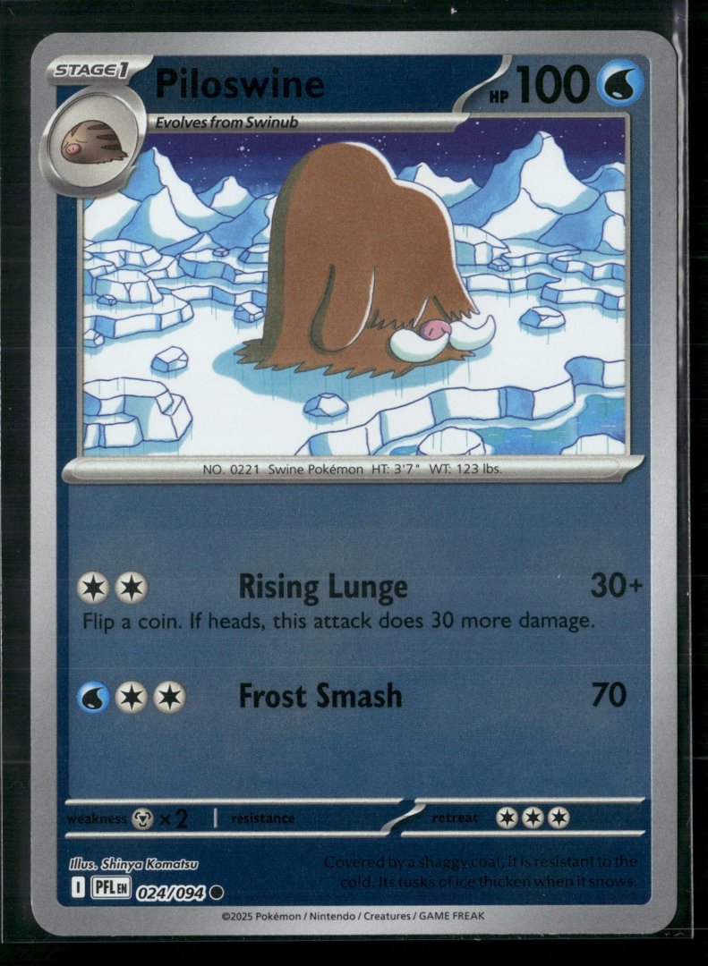 Piloswine - 2023 Pokémon 024/094 - Rare Holo