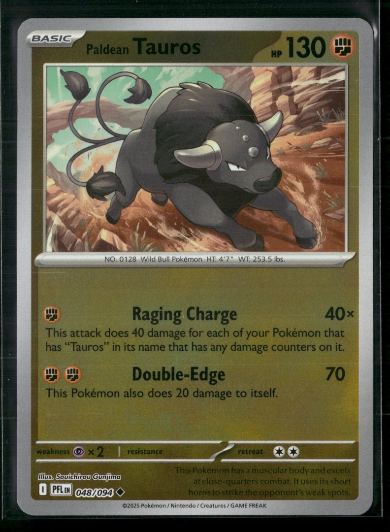 Paldean Tauros - Paldea Evolved 048/094 - Rare Holo