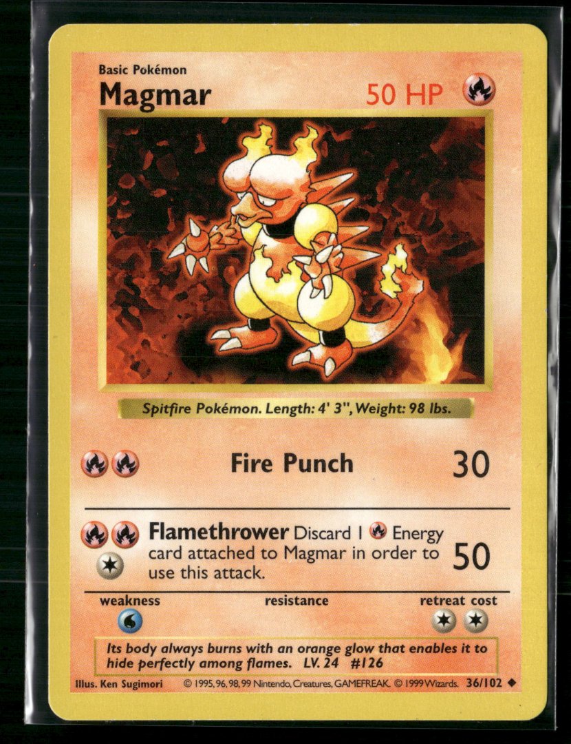 Magmar - Base Set 36/102 - Rare