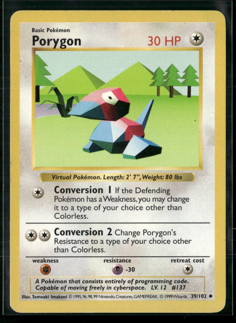 Porygon - Base Set 039/102 - Common