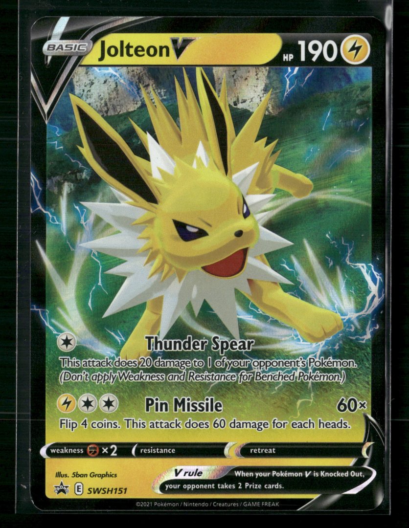 Jolteon V - Evolving Skies SWSH151 - Rare Holo V