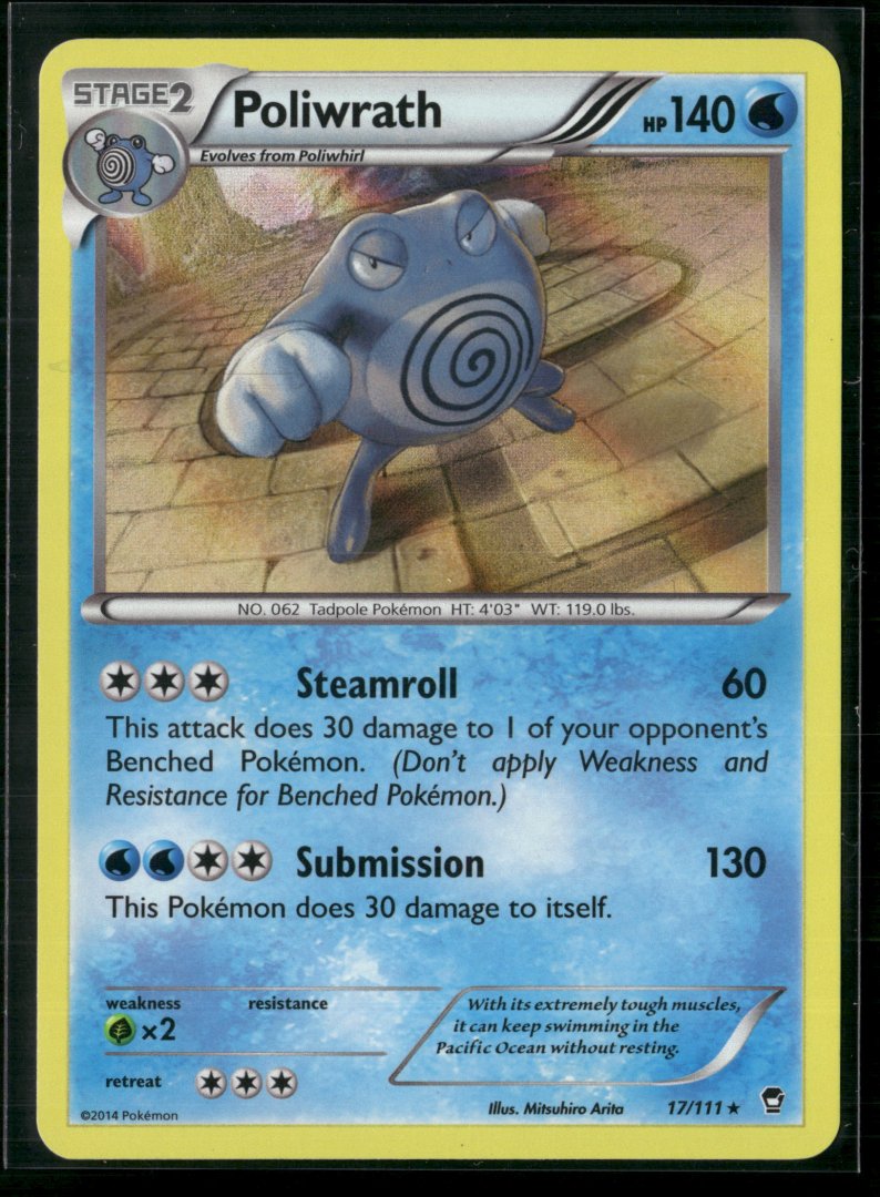 Poliwrath - XY - 017/111 - Rare Holo