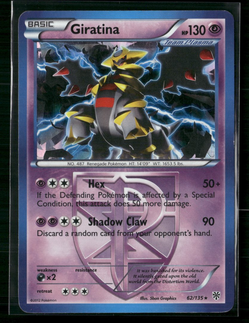 Giratina - Team Plasma 062/135 - Rare Holo