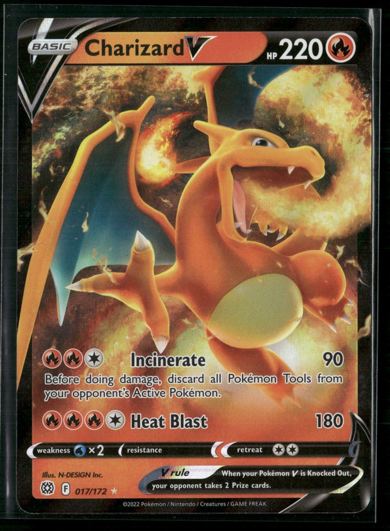 Charizard V - 017/172 - Rare Holo V