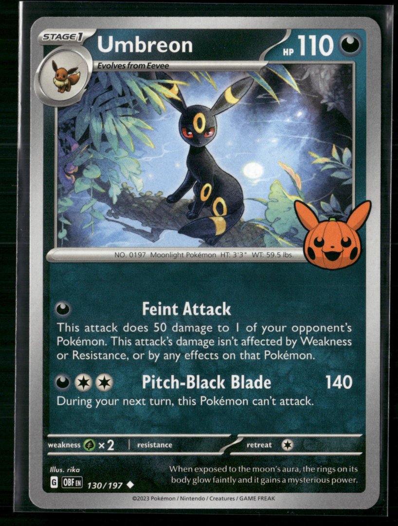 Umbreon - 2023 Pokémon TCG 130/197 - Rare Holo