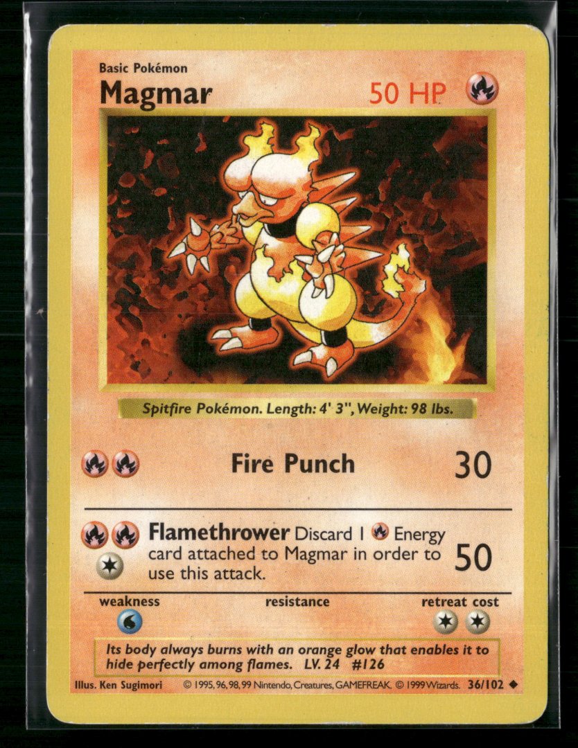 Magmar - Base Set 036/102 - Common