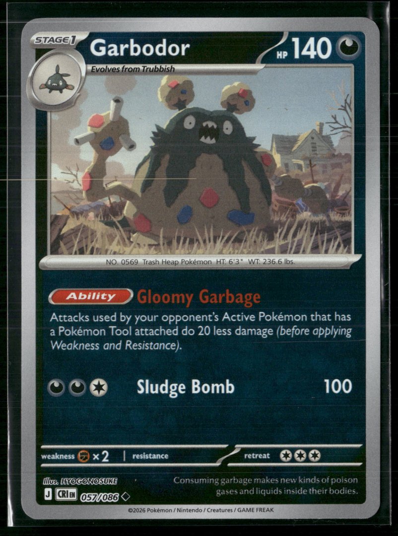 Garbodor - ME04: Chaos Rising - pokemon - Uncommon Reverse Holo