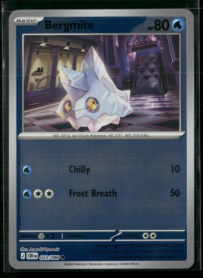 Bergmite - ME04: Chaos Rising 023/086 - pokemon - Common Reverse Holo