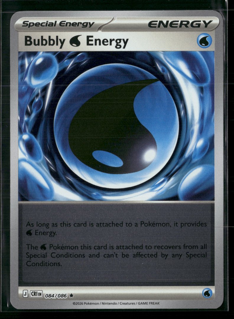 Bubbly W Energy - ME04: Chaos Rising 084 - pokemon - Rare Reverse Holo