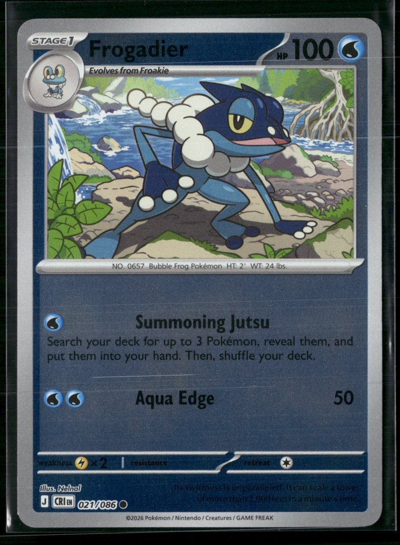 Frogadier - ME04: Chaos Rising 021/086 - pokemon - Common Reverse Holo
