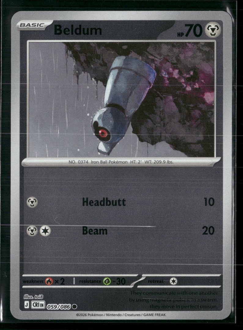 Beldum - ME04: Chaos Rising - pokemon - Common Reverse Holo