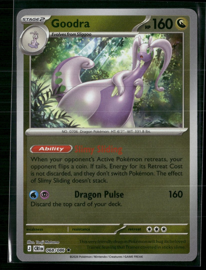 Goodra - ME04: Chaos Rising 068/086 - Pokemon TCG - Rare Reverse Holo