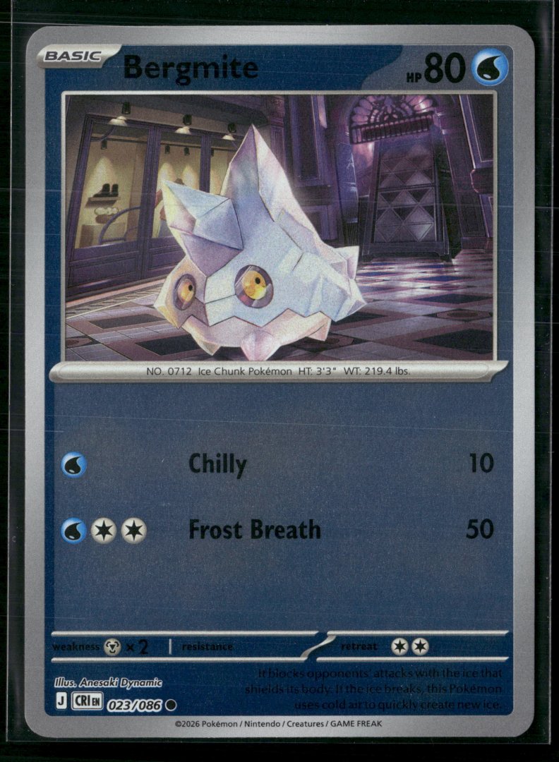 Bergmite - ME04: Chaos Rising 023/068 - pokemon - Common Reverse Holo