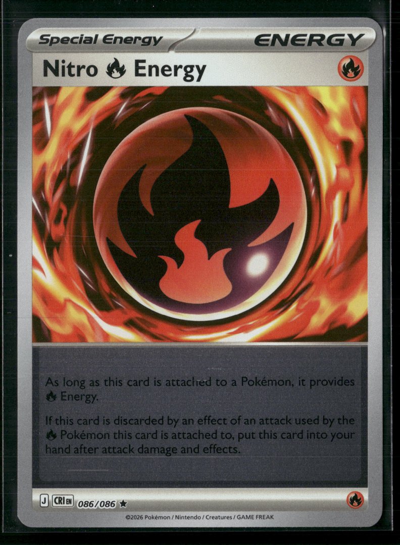 Nitro R Energy - ME04: Chaos Rising 086 - pokemon - Rare Reverse Holo