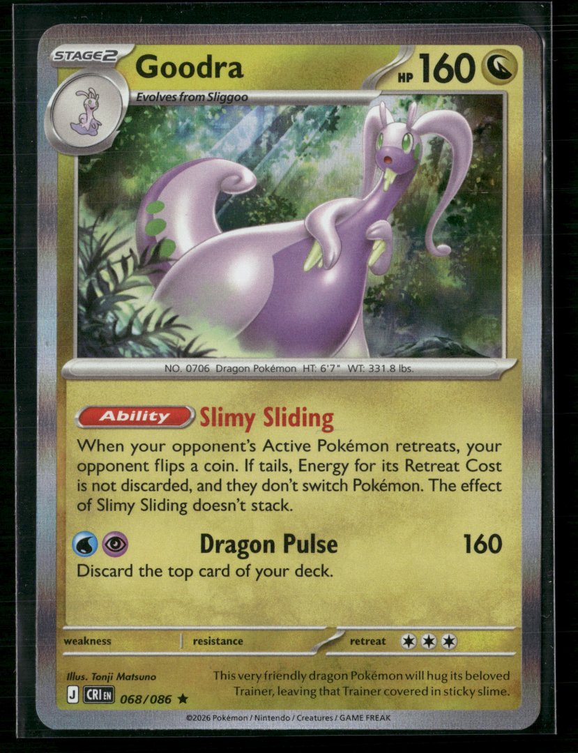 Goodra - ME04: Chaos Rising 068/086 - Pokemon TCG - Rare Holo