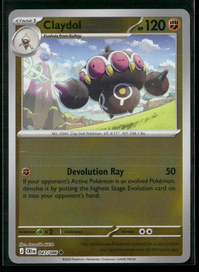 Claydol - ME04: Chaos Rising 047/086 - pokemon - Uncommon Reverse Holo