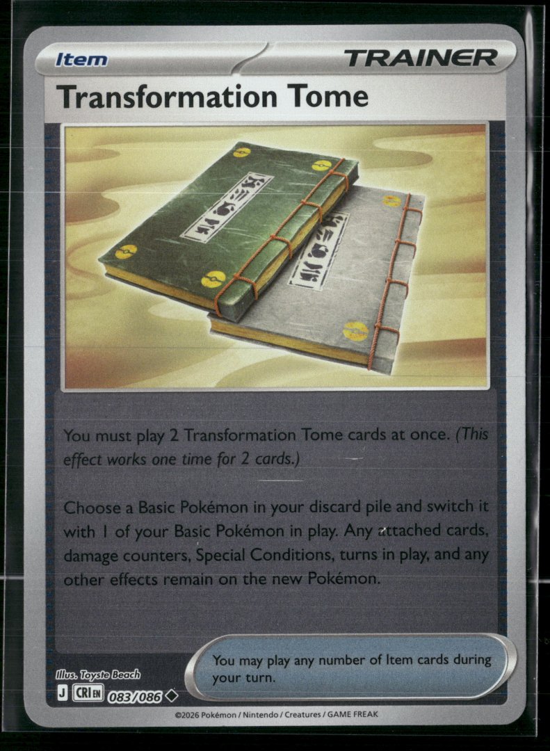 Transformation Tome - ME04: Chaos Rising 083/086 - pokemon - Uncommon Reverse Holo