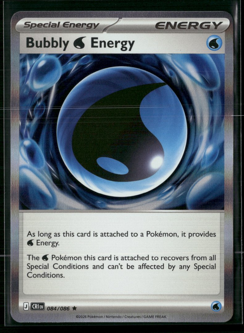 Bubbly Energy - ME04: Chaos Rising 084/086 - Pokemon TCG - Rare Holo