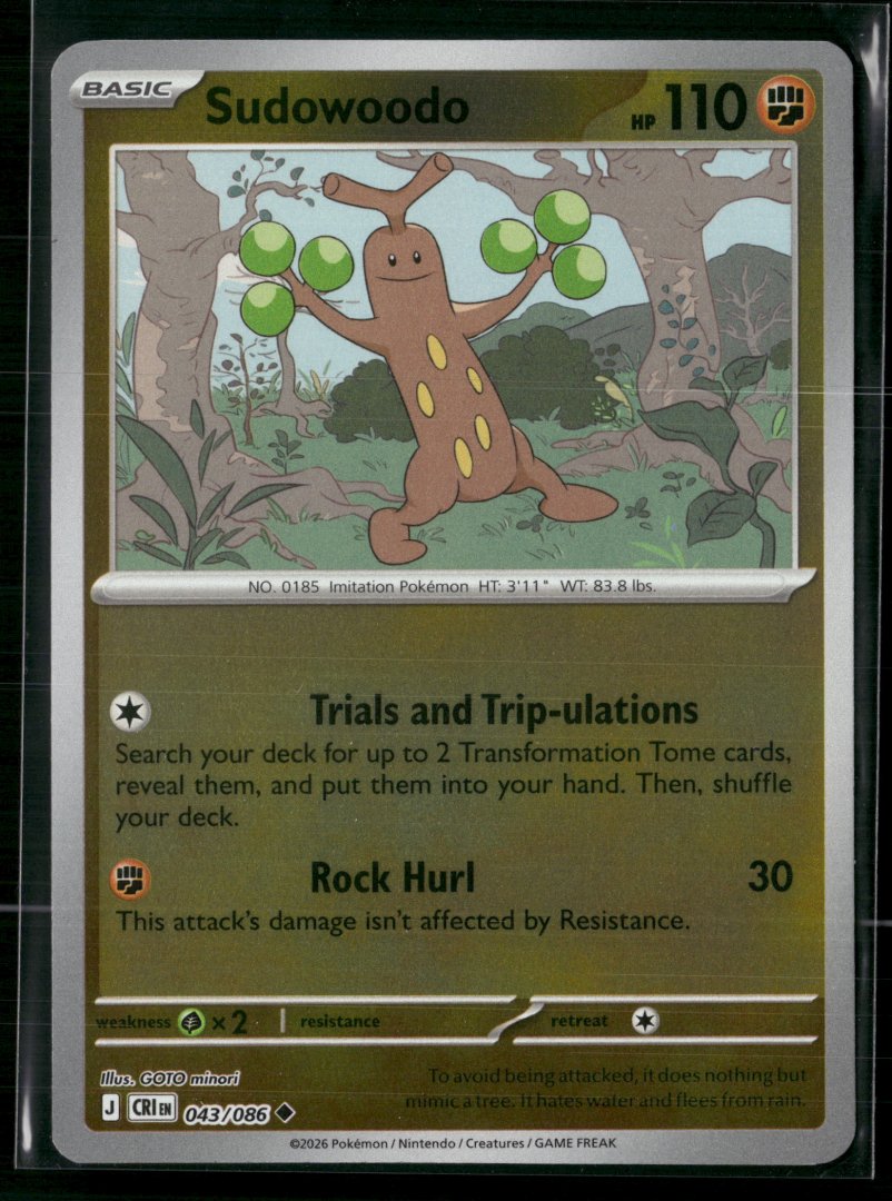 Sudowoodo - ME04: Chaos Rising 110 - pokemon - Uncommon Reverse Holo