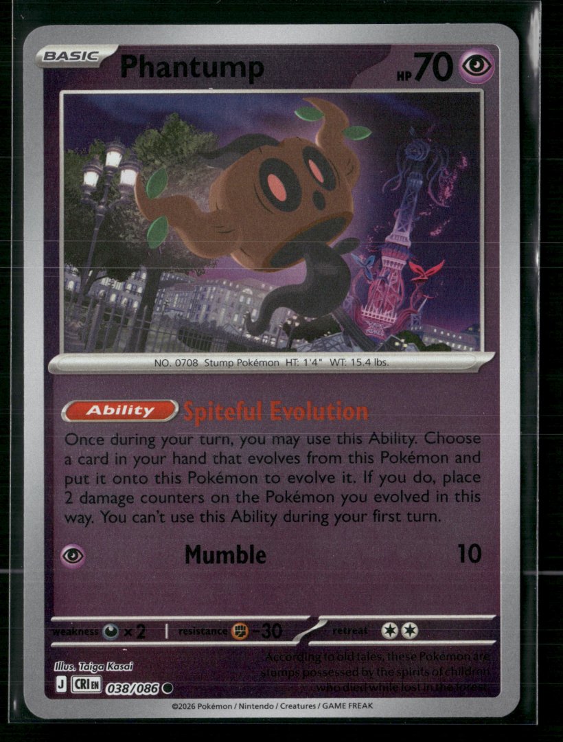 Phantump - ME04: Chaos Rising - pokemon - Common Reverse Holo