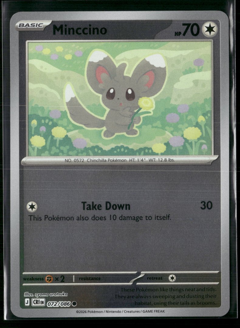 Minccino - ME04: Chaos Rising 072/086 - pokemon - Common Reverse Holo