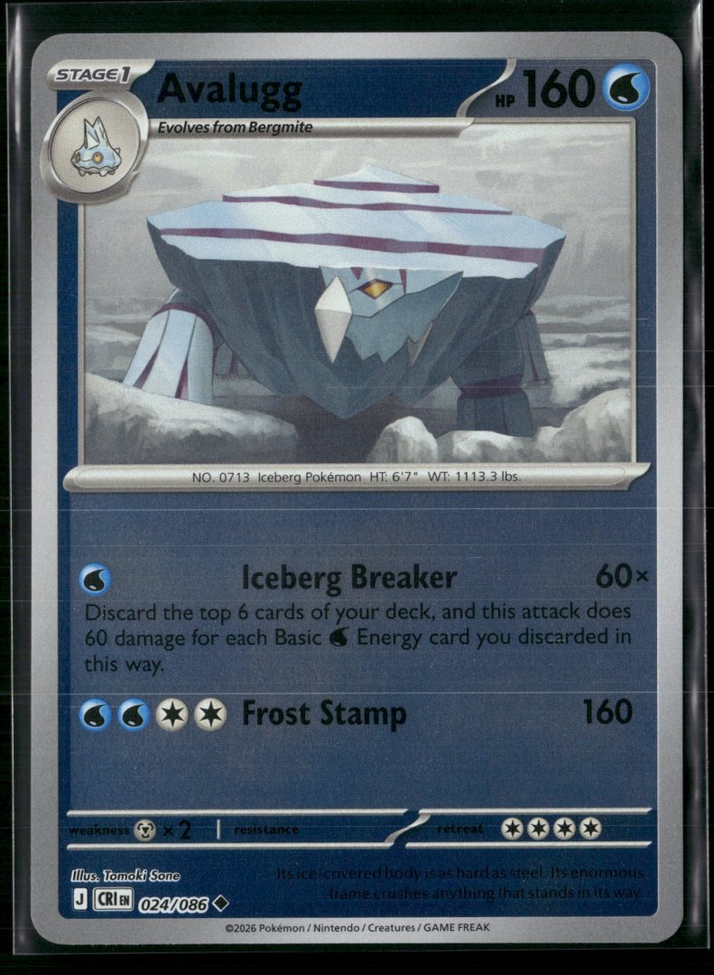 Avalugg - ME04: Chaos Rising - pokemon - Uncommon Reverse Holo