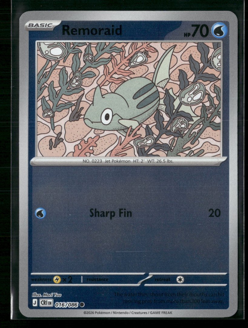 Remoraid - ME04: Chaos Rising 016/086 - pokemon - Common Reverse Holo