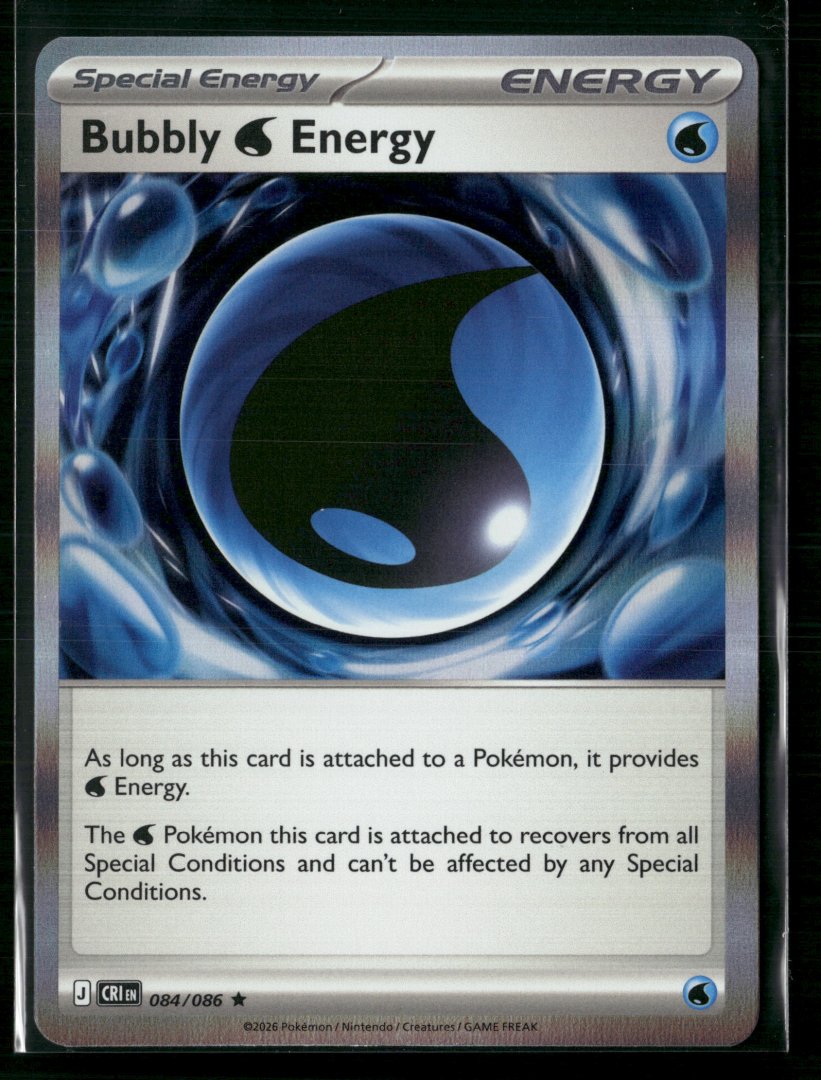 Bubbly W Energy - ME04: Chaos Rising 084 - Pokemon TCG - Rare Holo